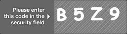 captcha code for visual authentication  letter B number 5 letter Z number 9