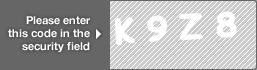 captcha code for visual authentication  letter K number 9 letter Z number 8