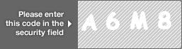 captcha code for visual authentication  letter A number 6 letter M number 8