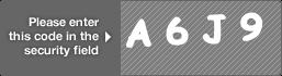 captcha code for visual authentication  letter A number 6 letter J number 9