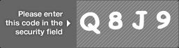 captcha code for visual authentication  letter Q number 8 letter J number 9