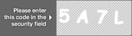 captcha code for visual authentication  number 5 letter A number 7 letter L