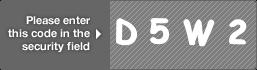 captcha code for visual authentication  letter D number 5 letter W number 2