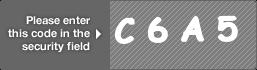 captcha code for visual authentication  letter C number 6 letter A number 5