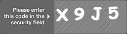 captcha code for visual authentication  letter X number 9 letter J number 5