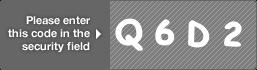 captcha code for visual authentication  letter Q number 6 letter D number 2