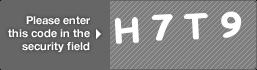 captcha code for visual authentication  letter H number 7 letter T number 9
