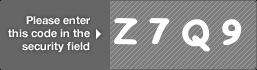 captcha code for visual authentication  letter Z number 7 letter Q number 9