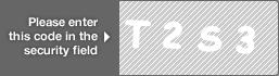 captcha code for visual authentication  letter T number 2 letter S number 3