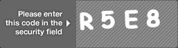 captcha code for visual authentication  letter R number 5 letter E number 8