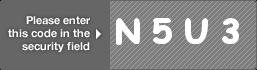 captcha code for visual authentication  letter N number 5 letter U number 3